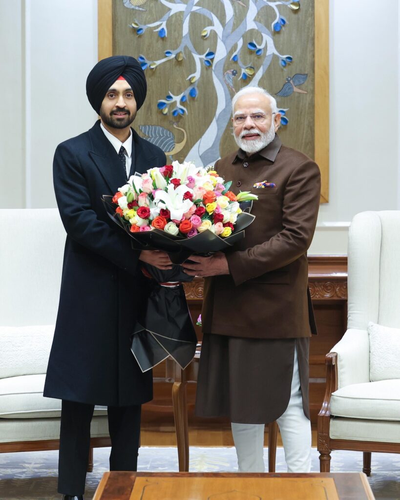 diljit meets pm modi