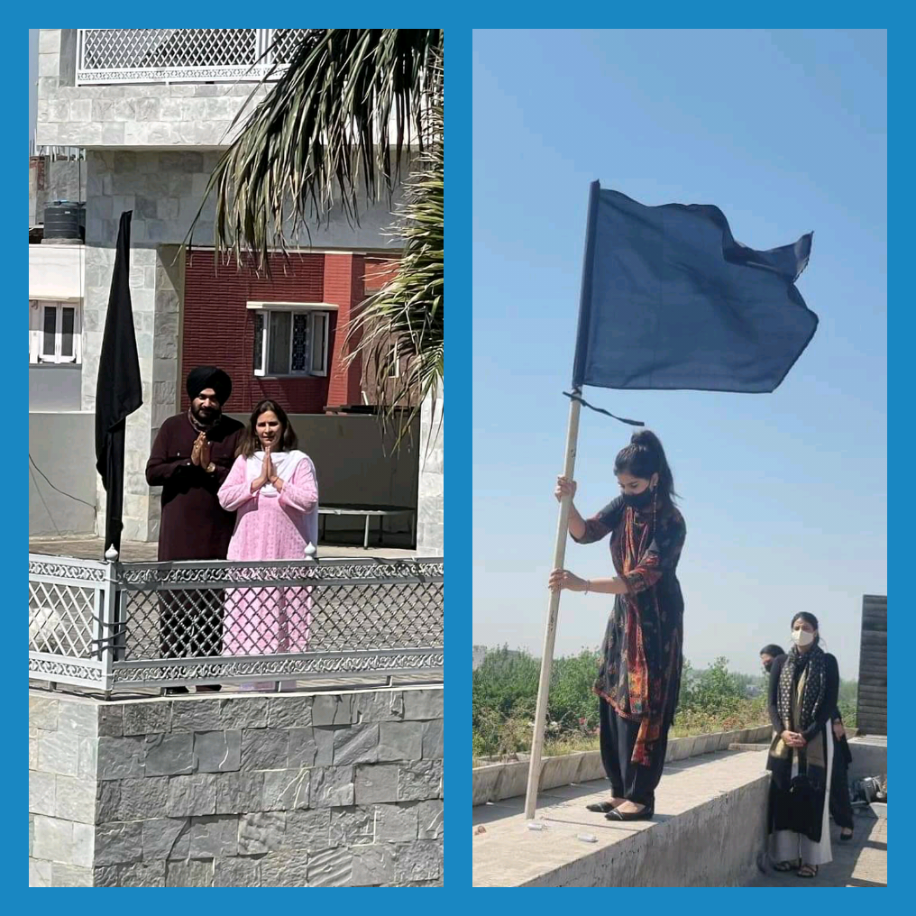 ਵਿਰੋਧ: ਸਿੱਧੂ ਜੋੜੇ ਨੇ ਪਟਿਆਲੇ ਅਤੇ ਉਨ੍ਹਾਂ ਦੀ ਧੀ ਰਾਬੀਆ ਨੇ ਅੰਮ੍ਰਿਤਸਰ ਲਹਿਰਾਇਆ ‘ਕਾਲਾ ਝੰਡਾ’