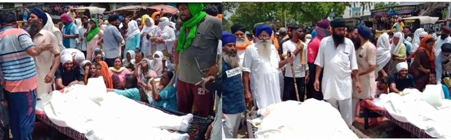 ਬਟਾਲਾ ਕਤਲਕਾਂਡ : ਮੁੱਖ ਦੋਸ਼ੀ ਦੀ ਗ੍ਰਿਫਤਾਰੀ ਨੂੰ ਲੈ ਕੇ ਪਰਿਵਾਰ ਨੇ ਸੜਕ ‘ਤੇ ਰੱਖੀਆਂ 4 ਜੀਆਂ ਦੀਆਂ ਲਾਸ਼ਾਂ