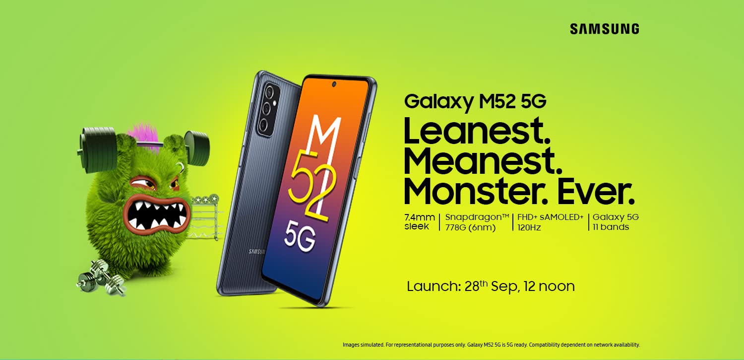 Samsung Galaxy M52 5G  ਸਮਾਰਟਫੋਨ ਲਾਂਚ, ਕੀਮਤ ਅਤੇ ਵਿਸ਼ੇਸ਼ਤਾਵਾਂ ਨੂੰ ਜਾਣੋ