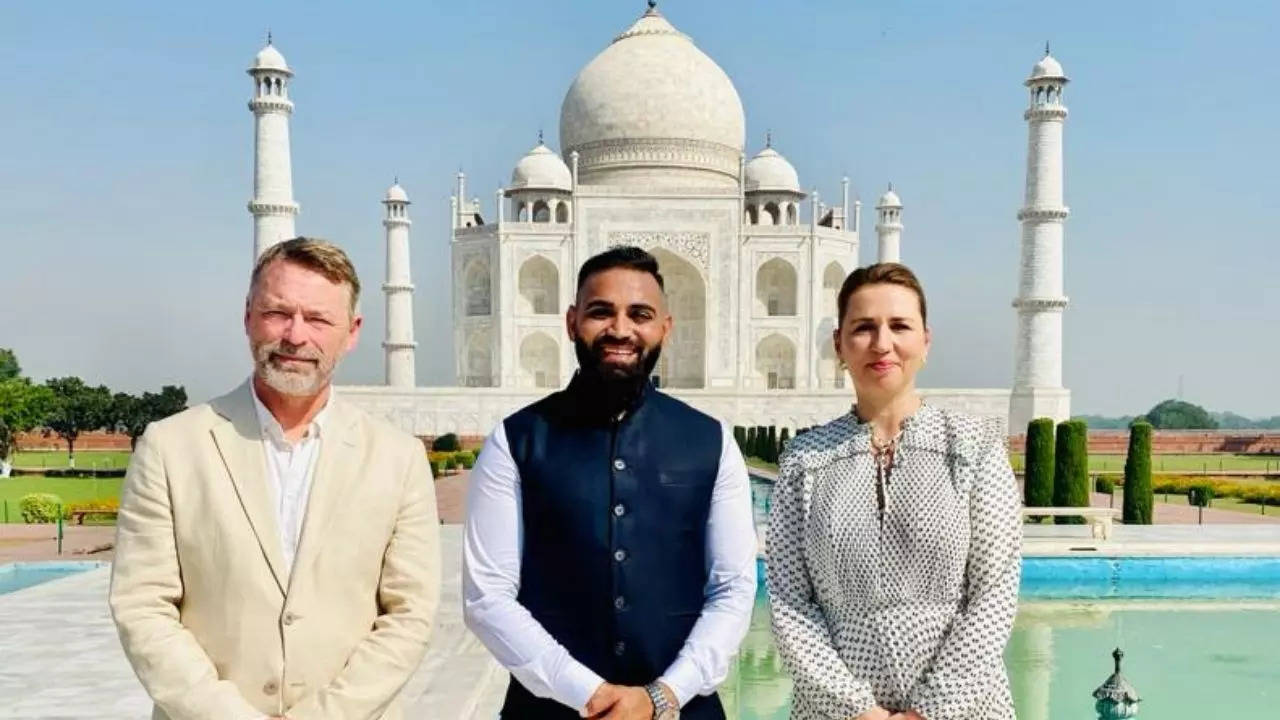 ਡੈਨਮਾਰਕ ਦੀ ਪ੍ਰਧਾਨ ਮੰਤਰੀ ਨੇ ਕੀਤਾ ਤਾਜ ਮਹਿਲ ਦਾ ਦੌਰਾ