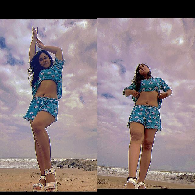 Priyanka Pandit ਨੇ ਸ਼ਾਰਟਸ ਵਿੱਚ ਬੋਲਡ ਲੁੱਕ ਦਿਖਾਈ