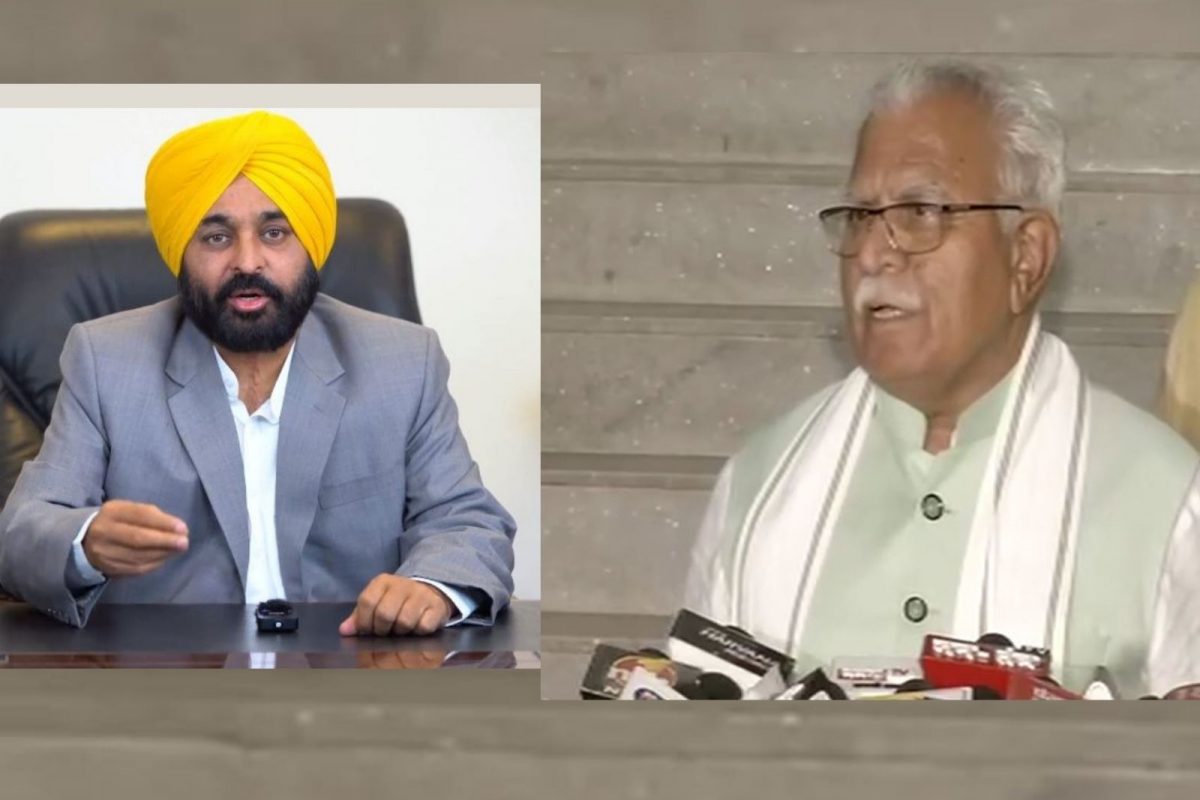 ਐੱਸ.ਵਾਈ.ਐੱਲ ਮੁੱਦਾ : ਮੁੱਖ ਮੰਤਰੀ ਹਰਿਆਣਾ ਨੇ ਘੇਰੀ ਪੰਜਾਬ ਸਰਕਾਰ