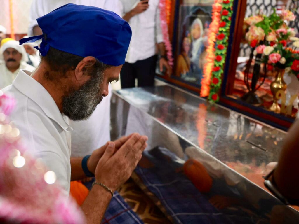 ਗੁਰਪੁਰਬ ਮੌਕੇ ਰਾਹੁਲ ਗਾਂਧੀ ਨੇ ਨਾਂਦੇੜ ਸਾਹਿਬ ਮੱਥਾ ਟੇਕ ਸ਼ੁਰੂ ਕੀਤੀ ‘ਭਾਰਤ ਜੋੜੋ ਯਾਤਰਾ’