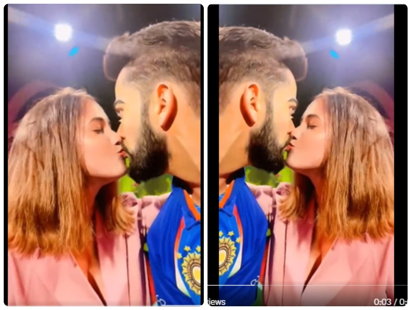 ਵਿਰਾਟ ਕੋਹਲੀ ਨੂੰ ਖੁੱਲ੍ਹੇਆਮ Kiss ਕਰਨ ਵਾਲੀ ਕੌਣ ਹੈ ਕੁੜੀ? ਕੀ ਤੁਸੀਂ ਵਾਇਰਲ ਵੀਡੀਓ ਦੇਖੀ ਹੈ?
