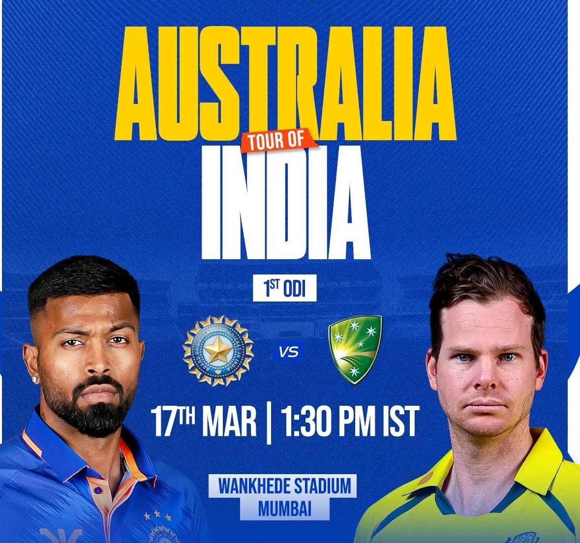 LIVE India Vs Australia, 1st ODI: ਹਾਰਦਿਕ ਪੰਡਯਾ ਨੇ ਜਿੱਤਿਆ ਟਾਸ, ਟੀਮ ਇੰਡੀਆ ਪਹਿਲਾਂ ਗੇਂਦਬਾਜ਼ੀ ਕਰੇਗੀ