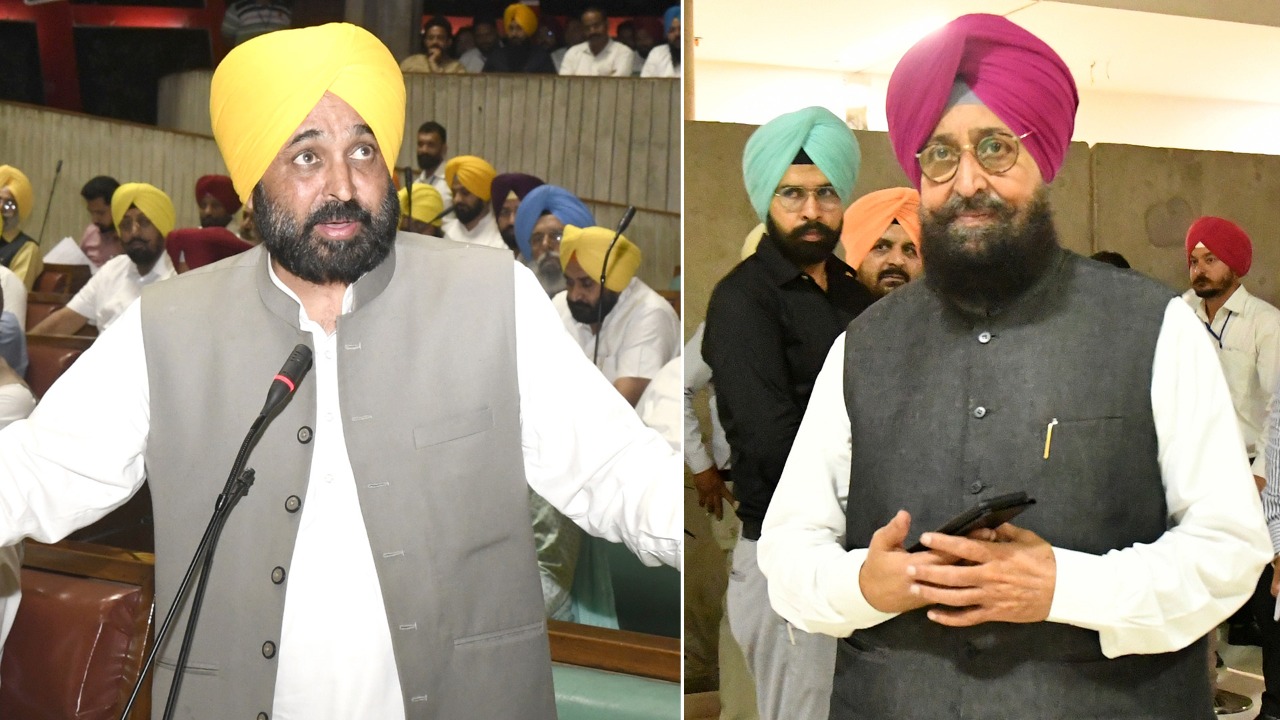 ਗਲੀ ਦੇ ਨੇਤਾਵਾਂ ਵਾਂਗ ਵਿਧਾਨ ਸਭਾ ‘ਚ ਭੀੜੇ ਸੀ.ਐੱਮ ਮਾਨ ਅਤੇ ਬਾਜਵਾ