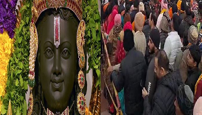 ਪ੍ਰਾਣ ਪ੍ਰਤਿਸ਼ਠਾ ਦੇ ਬਾਅਦ ਅੱਜ ਤੋਂ ਆਮ ਲੋਕਾਂ ਲਈ ਖੁੱਲ੍ਹਿਆ ਅਯੁੱਧਿਆ ਦਾ ਰਾਮ ਮੰਦਰ, ਸ਼ਰਧਾਲੂਆਂ ਦੀ ਉਮੜੀ ਭੀੜ