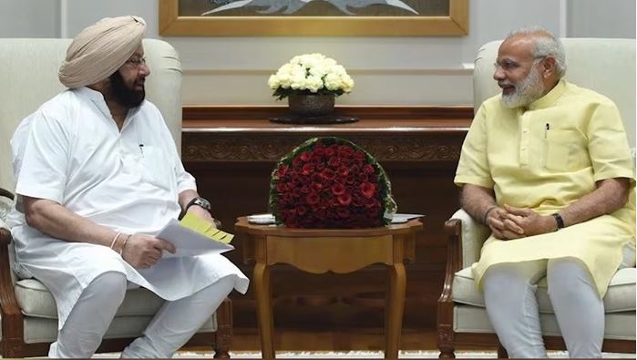 PM ਮੋਦੀ ਨੂੰ ਮਿਲੇ ਕੈਪਟਨ ਅਮਰਿੰਦਰ ਸਿੰਘ, ਬੋਲੇ- ‘ਜਲਦ ਹੀ ਕਿਸਾਨੀ ਮਸਲੇ ਦਾ ਹੋਵੇਗਾ ਤਸੱਲੀਬਖਸ਼ ਹੱਲ’
