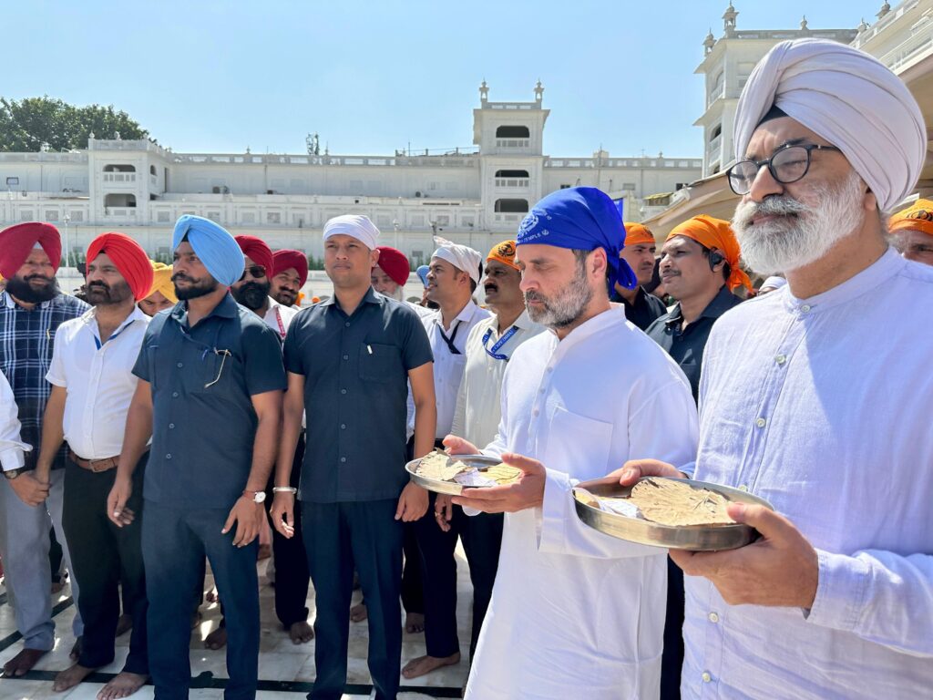 ਅੱਜ ਅੰਮ੍ਰਿਤਸਰ ਆਉਣਗੇ ਰਾਹੁਲ ਗਾਂਧੀ , ਸ੍ਰੀ ਹਰਿਮੰਦਰ ਸਾਹਿਬ ਹੋਣਗੇ ਨਤਮਸਤਕ, ਗੁਰਜੀਤ ਔਜਲਾ ਲਈ ਕਰਨਗੇ ਪ੍ਰਚਾਰ