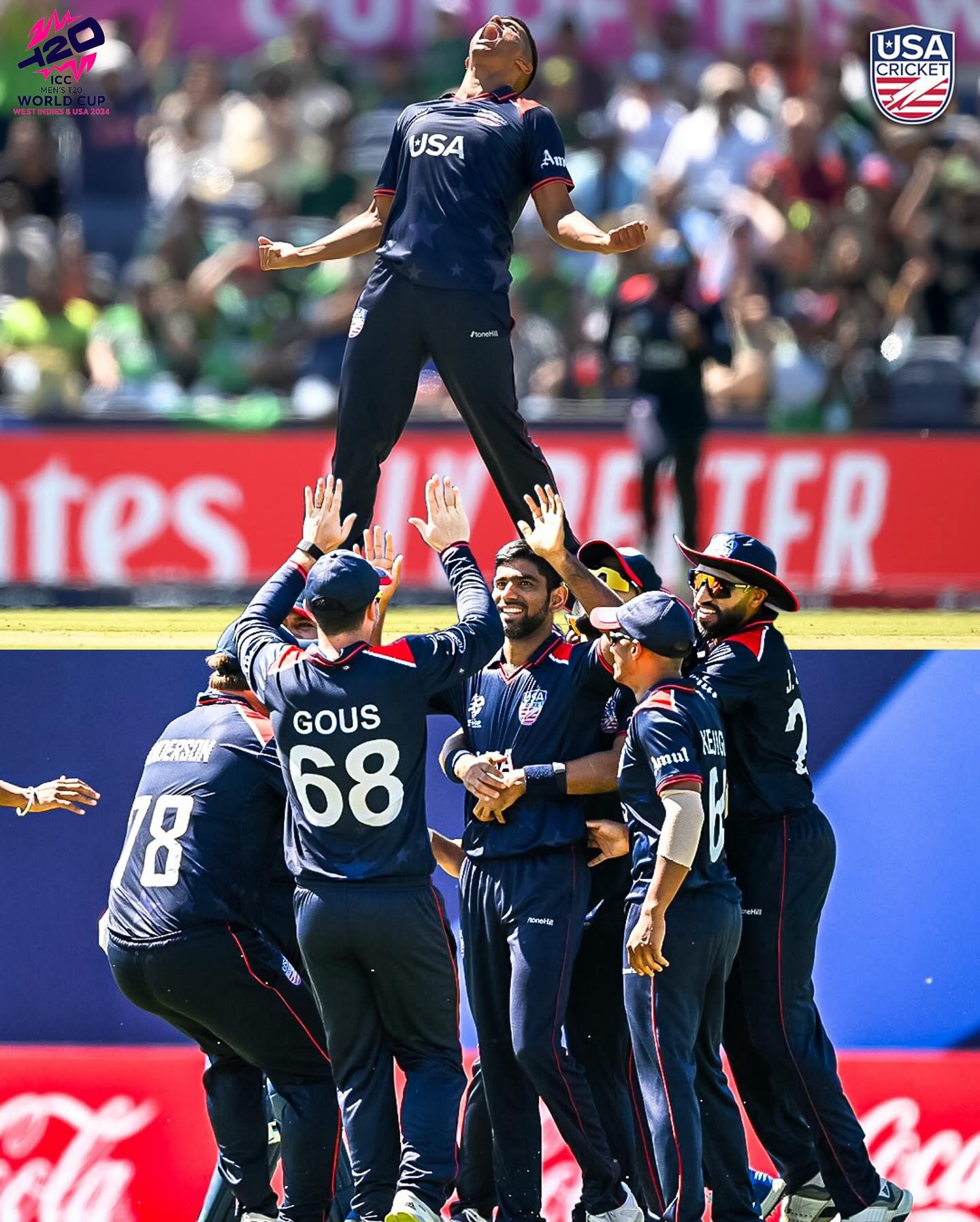 T20 ਵਿਸ਼ਵ ਕੱਪ 2024: ਅਮਰੀਕਾ ਨੇ ਰਚਿਆ ਇਤਿਹਾਸ, ਸੁਪਰ-8 ‘ਚ ਕੁਆਲੀਫਾਈ, ਪਾਕਿਸਤਾਨ ਦੀ ਟੀਮ ਹੋਈ ਬਾਹਰ