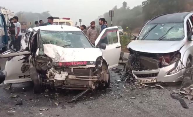 ਮਨਾਲੀ ਜਾ ਰਹੀ XUV ਗੱਡੀ ਨੇ ਸਵਿਫ਼ਟ ਗੱਡੀ ਨੂੰ ਮਾਰੀ ਟੱਕਰ, ਮੌਕੇ ‘ਤੇ ਹੋਈ ਡਰਾਈਵਰ ਦੀ ਮੌਤ